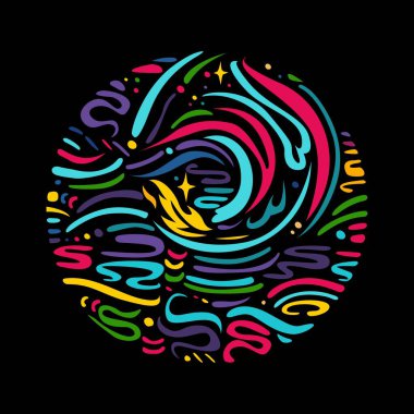 Letter O vector typo illustration