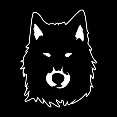 illustration of a wolf icon vector