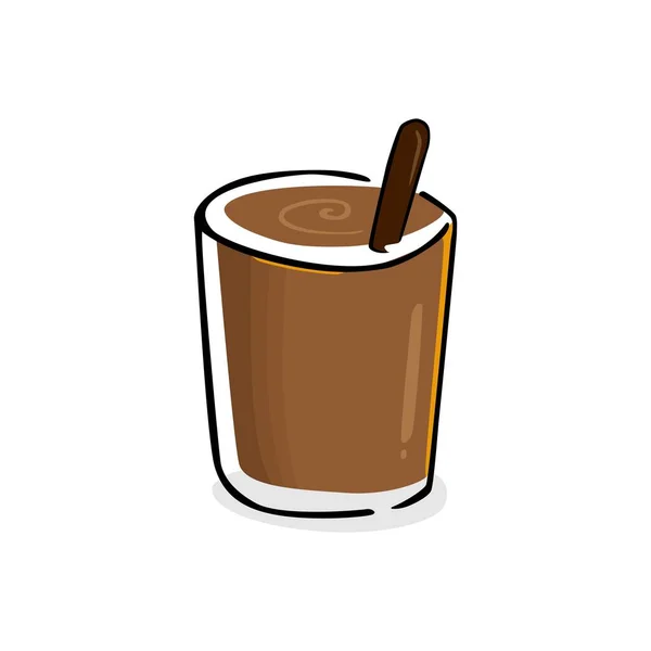 Coffee and chocolate drink vector illustration