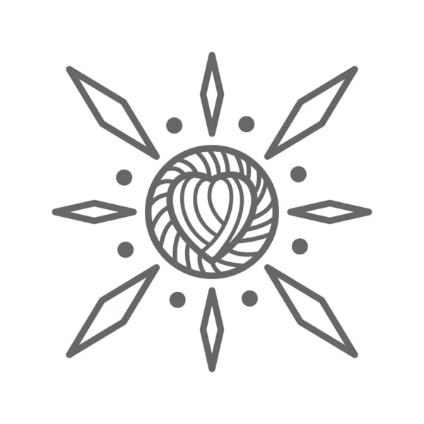 sun and love icon vector