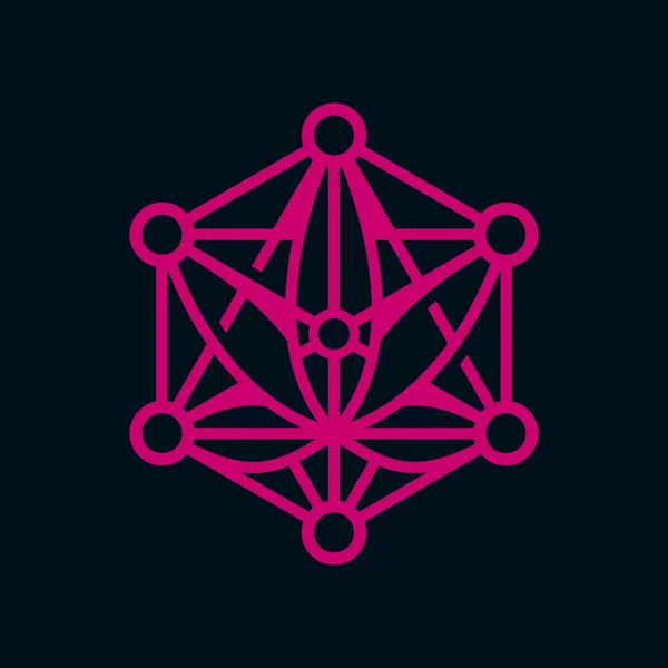 Cannabis leaf vector symbol illustration