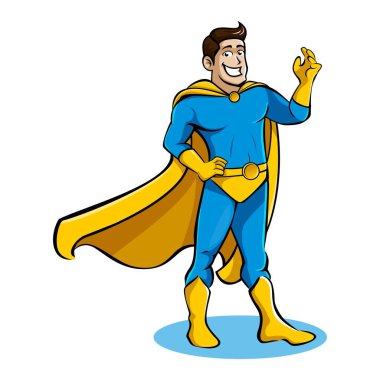 superhero vector character illustration