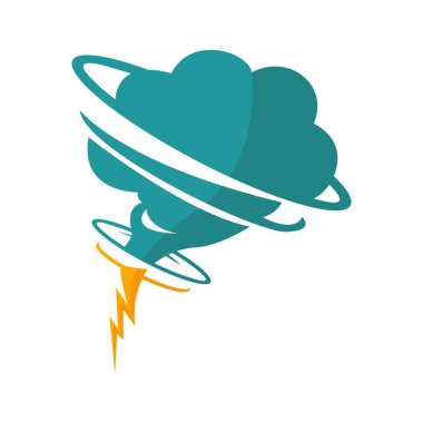 Tornado vector logo icon