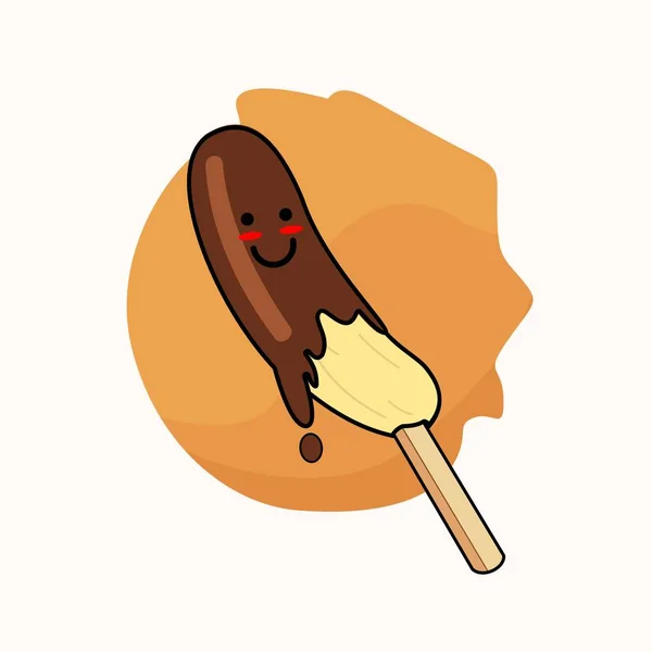 şirin karakter hindistan cevizi çizgi film çizim vektörü