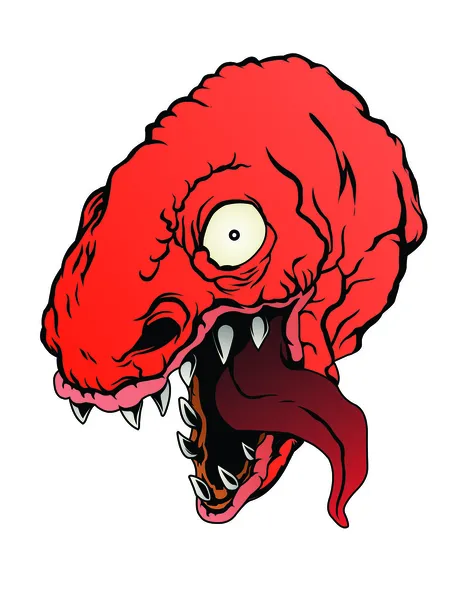 T-rex rojo — Vector de stock