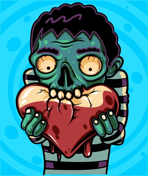 Zombie kärlek Vektorgrafik