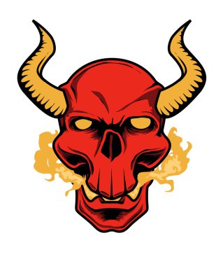 kırmızı şeytan kafatası