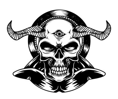 siyah & beyaz şeytan gövde