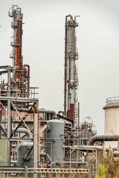 Oil Gas Towers Refining Gas Liquids Australia — Stock Photo, Image