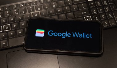 google wallet logo on mobile phone  , Sydney Australia July 30 2022