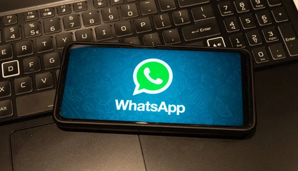 Whatsapp Logo Mobile Phone Sydney Australia July 2022 Imágenes de stock libres de derechos