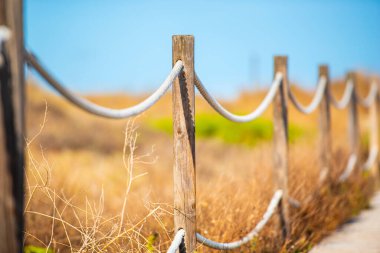 İp çitin yakın plan görüntüsü