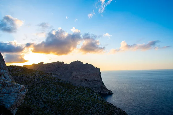 stock image beautiful view of the sea coast at sunset