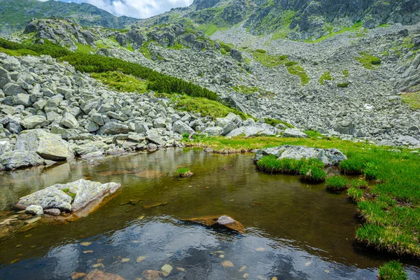 Schöner Bergsee Sommer — Stockfoto