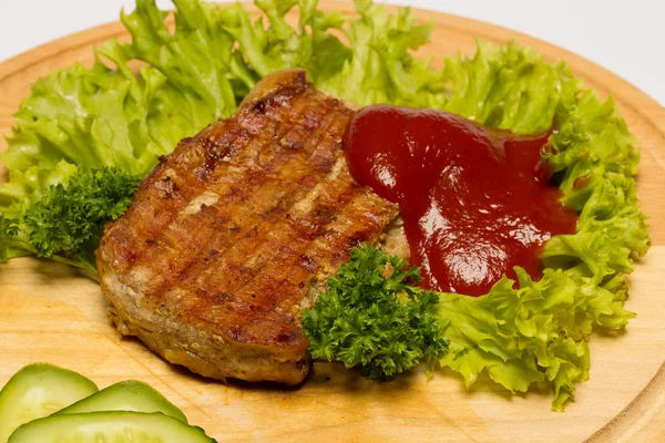 Vepřový steak — Stock fotografie