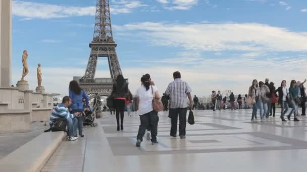 Trocadero en París — Vídeo de stock