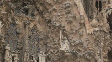 The facade of the Temple of the Holy Family in Barcelona