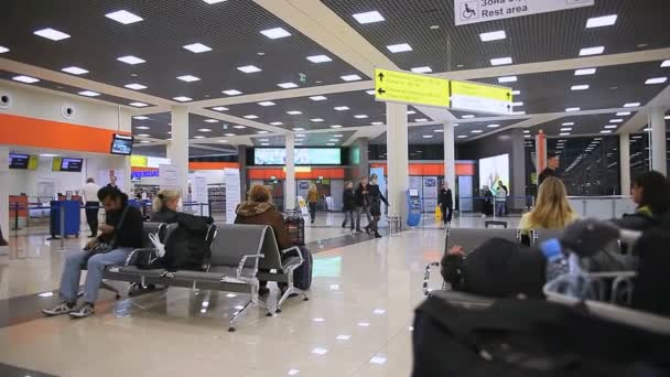 Area ricreativa in aeroporto — Video Stock