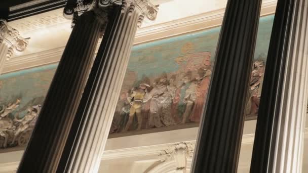 在巴黎建立的壁画 — 图库视频影像