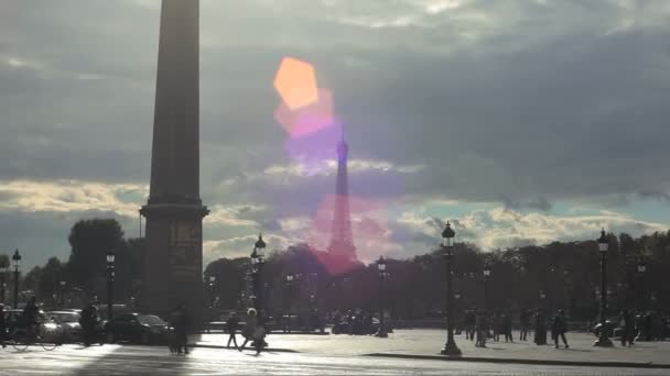 Vita urbana a Parigi — Video Stock