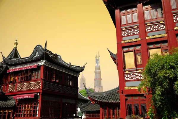 Chinees huizen in shanghai — Stockfoto