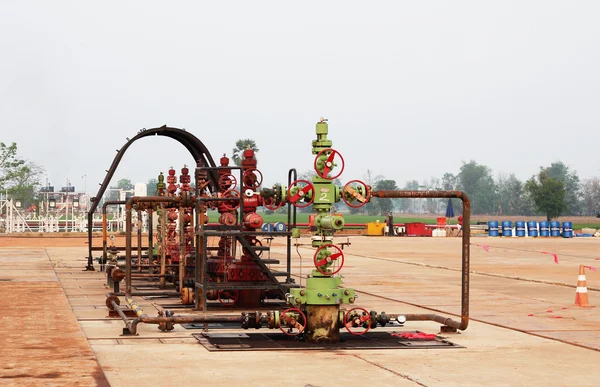 Producție wellhead — Fotografie, imagine de stoc