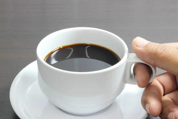 Чашка кофе по дереву — стоковое фото