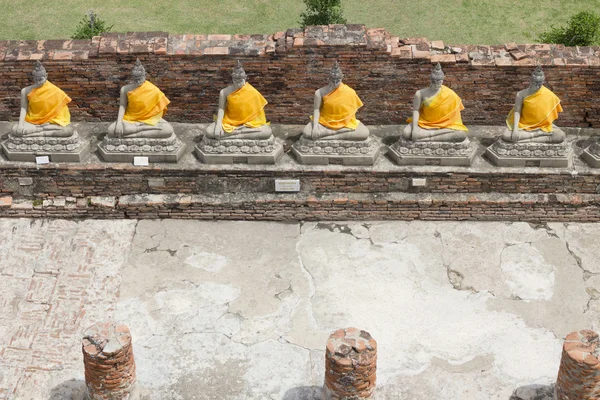 Estatuas de Buda en Ayutthaya, Tailandia Lugares públicos —  Fotos de Stock