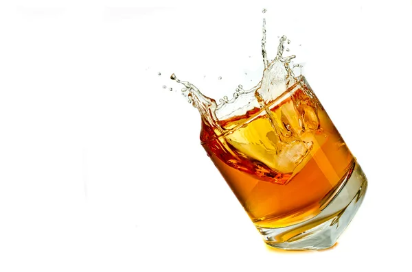 Splash whisky — Zdjęcie stockowe