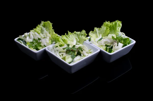 Salat auf einem Teller — Stockfoto