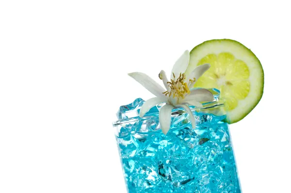 Coquetel azul de álcool — Fotografia de Stock