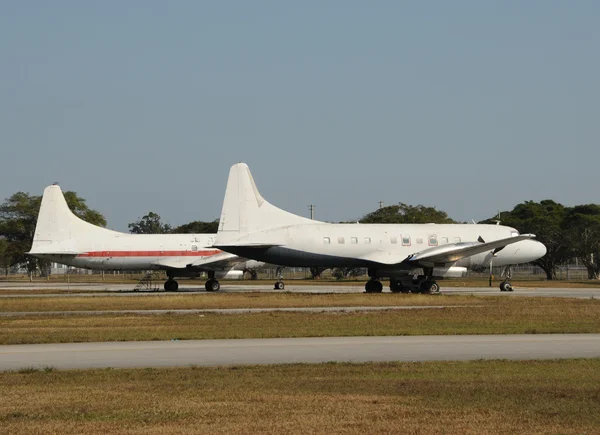 Alte Propellerflugzeuge — Stockfoto