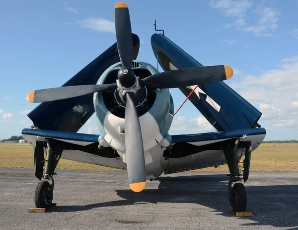 Vecchio aeroplano della Marina — Foto Stock