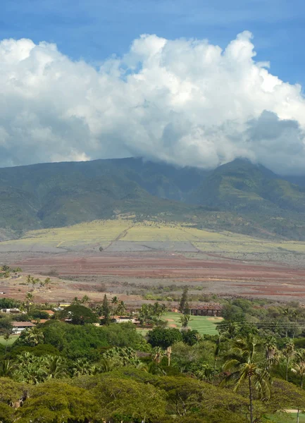 火山の斜面やマウイ島、ハワイからの風景 — ストック写真