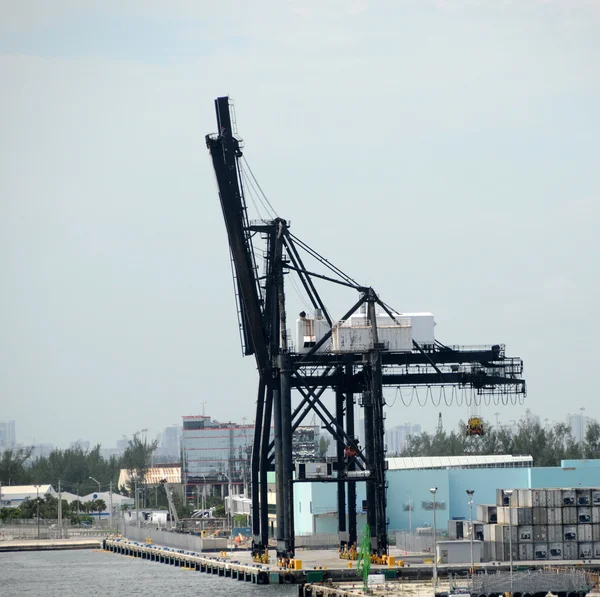 Port machinery in Fort Lauderdale — Stock Photo, Image