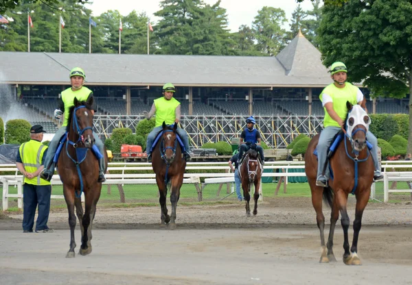 Calienta en Saratoga Horse Track — Foto de Stock