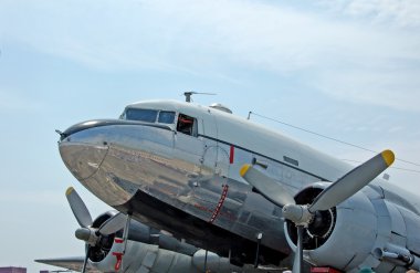 Douglas DC-3 historic aircraft clipart