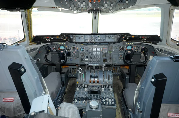 Tankflugzeug-Cockpit — Stockfoto