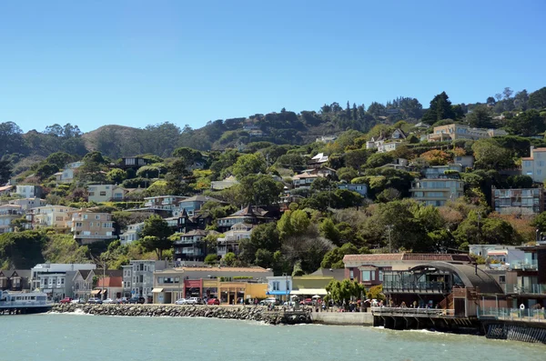 Nábřeží krajina od sausalito, california — Stock fotografie