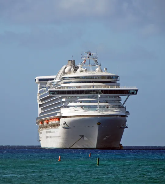 Modern cruise ship front view Royalty Free Stock Photos