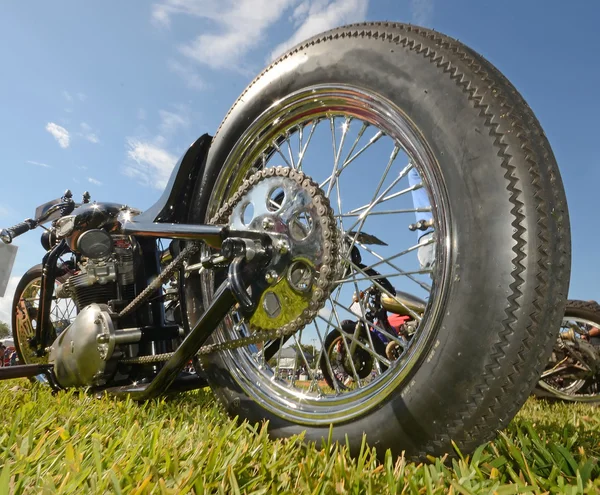 Gammel motorcykel - Stock-foto