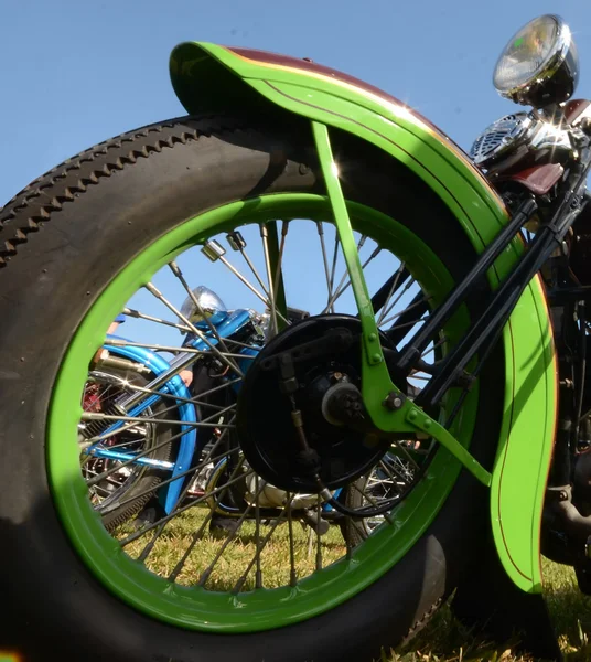 Motorcykel hjul closeup - Stock-foto