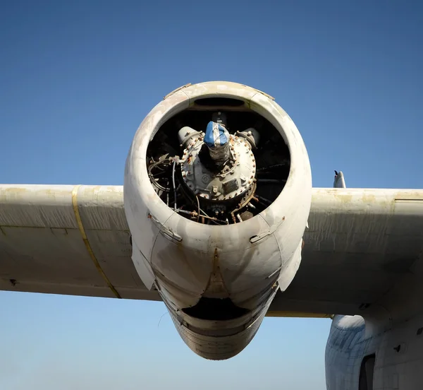 Eski uçak motoru — Stok fotoğraf