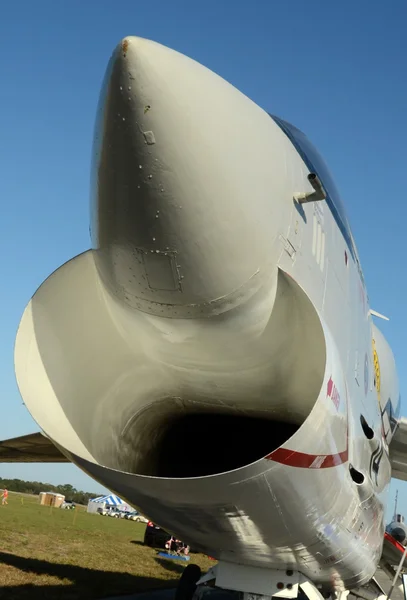 Navy jet fighter vista naso — Foto Stock