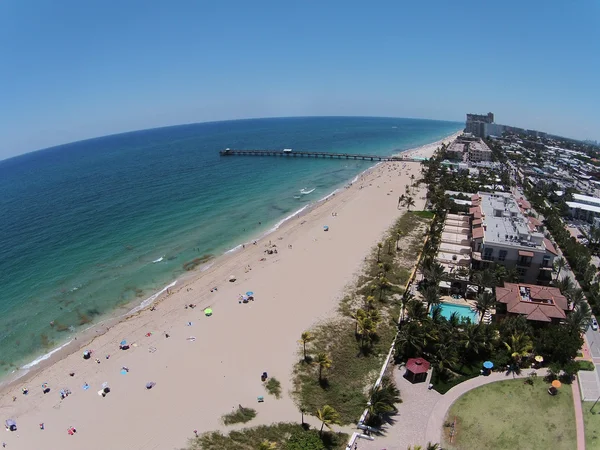 南佛罗里达州空中 voew 的海滩 — 图库照片