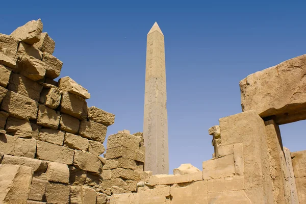 Karnak Temple Complex Luxor Egypt Ruins Ancient Temple Stella — 图库照片