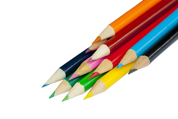 着色された鉛筆のセット — ストック写真