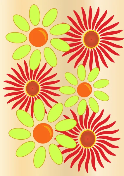 Blume Aprikose Hintergrund — Stockvektor