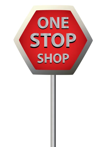 Jeden stop-shop — Stockový vektor