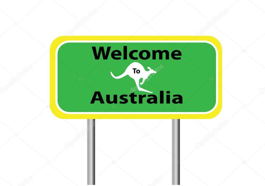 welcome Australia white